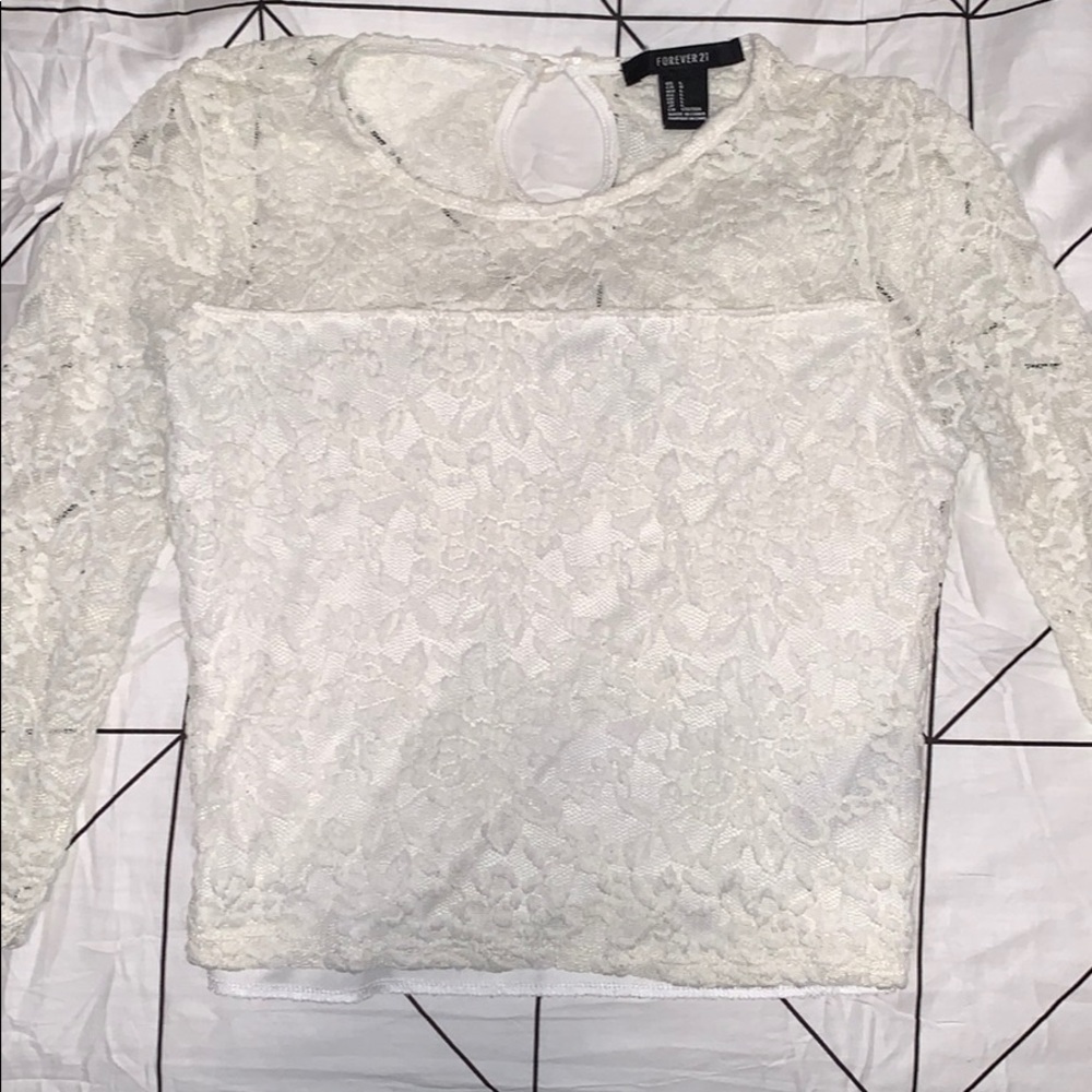 Forever 21 lace crop top